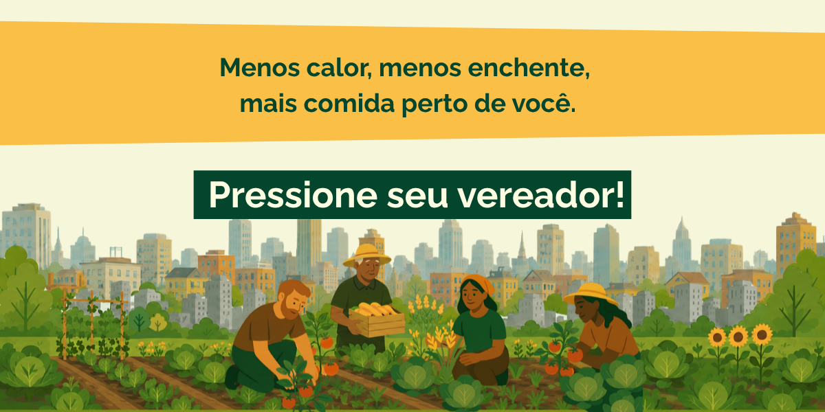 Regulamente a agricultura urbana já